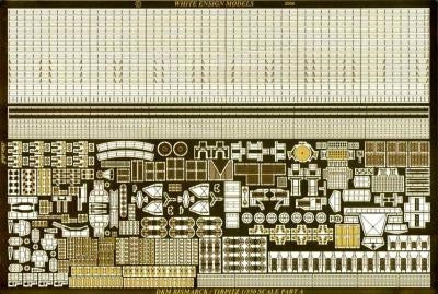 White Ensign Details 1/350 Bismark/Tirpitz Ulimate Detail Set for TAM