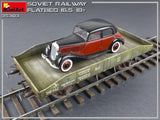 MiniArt Military 1/35 WWII Soviet 16.5-18 Ton Railway Flatbed Kit