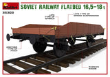 MiniArt Military 1/35 WWII Soviet 16.5-18 Ton Railway Flatbed Kit