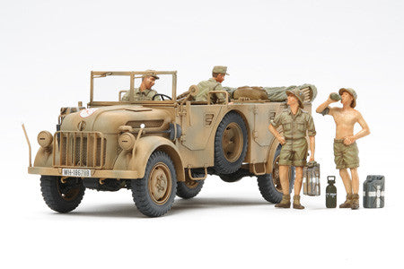 Tamiya Military 1/35 Steyr Type 1500A/01 Vehicle w/5 Africa Corps Infantry Kit