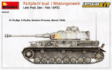 MiniArt Military 1/35 WWII PzKpfw IV Ausf J Nibelungenwerk Late Production Tank w/Full Interior (New Tool) Kit