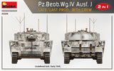 MiniArt Military 1/35 WWII PzBeobWg IV Ausf J Late/Last Production Tank w/5 Crew (2 in 1) (New Tool) Kit