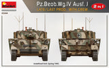 MiniArt Military 1/35 WWII PzBeobWg IV Ausf J Late/Last Production Tank w/5 Crew (2 in 1) (New Tool) Kit