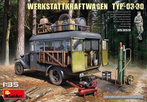MiniArt Military 1/35 German Mobile Workshop Truck Type 03-30 w/Equipment & Figure Kit
