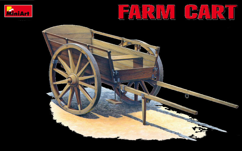 MiniArt Military Models 1/35 Farm Cart Wooden Type Kit