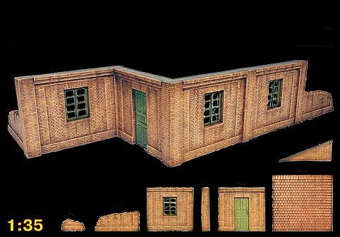 MiniArt Military Models 1/35 Sections of Brick Building Module Design Kit