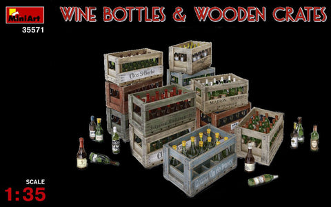 MiniArt Military 1/35 Wine Bottles & Wooden Crates Kit