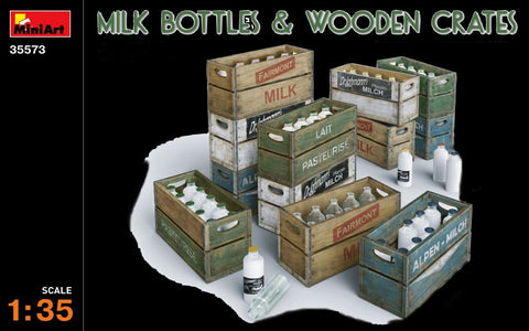 MiniArt Military 1/35 Milk Bottles & Wooden Crates Kit
