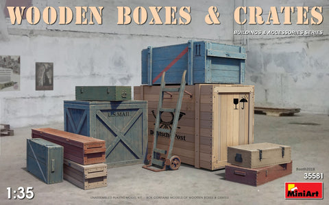 MiniArt Military 1/35 Wooden Boxes & Crates Kit