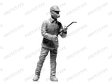 ICM Military Models 1/35 Chernobyl #4: Deactivators Diorama Set (4 figures, base, background) Kit