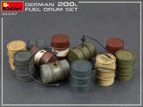 MiniArt Military 1/35 WWII German 200L Fuel Drum Set (12) Kit