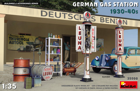 MiniAt Military 1/35 German Gas Station 1930-40s (New Tool) Kit