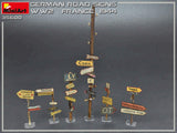 MiniArt Military 1/35 WWII German Road Signs France 1944 (New Tool) Kit