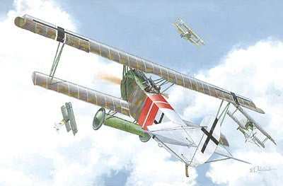 Roden Aircraft 1/72 Fokker D VIIF Alb (Late) WWI German Biplane Fighter Kit