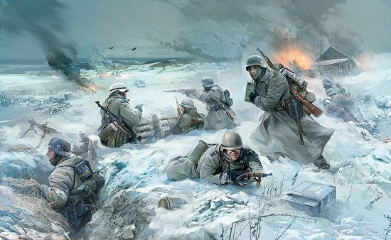 Zvezda Military 1/35 German Infantry Eastern Front Winter 1941-42 (4) Kit