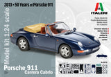 Italeri Model Cars 1/24 Porsche 911 Carrera Convertible Kit