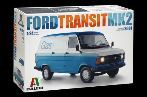 Italeri Model Cars 1/24 Ford Transit Van Mk. II Kit