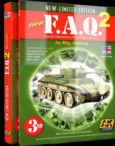 AK Interactive Books - FAQ 2 AFV Painting Techniques 3rd Edition Book