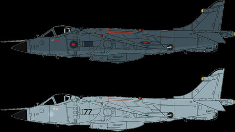 Hasegawa Aircraft 1/72 Sea Harrier FRS MK.1 Falklands (2) Kits