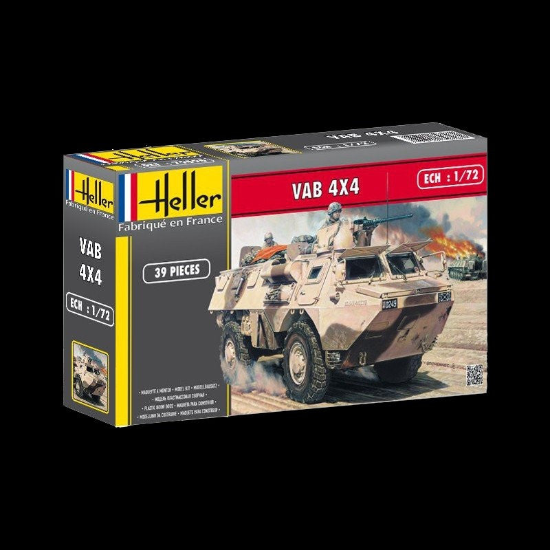 Heller Military 1/72 VAB 4x4 Troop Transport Vehicle Kit