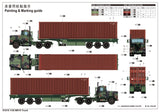 Trumpeter Military Models 1/35 US M915 Army Truck w/40' Container Trailer Kit