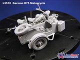 Lion Roar Military 1/35 WWII German BMW R75 Motorcycle w/Sidecar Kit