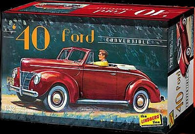 Lindberg Model Cars 1/32 1940 Ford Convertible Car Kit