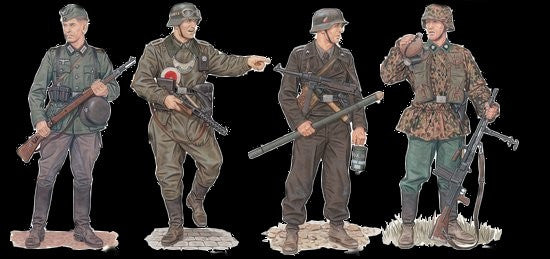 Dragon Military 1/35 March to the West Soldiers Western Front 1940 (4) Kit