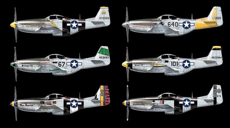 Italeri Aircraft 1/48 P51D/K Pacific Aces Fighter Kit
