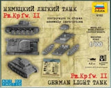 Zvezda Military 1/100 German PzKpfw II Light Tank Snap Kit