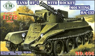 Unimodel Military 1/72 BT5 Soviet Tank w/RS132 Rocket System Kit