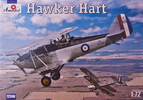 A Model From Russia 1/72 Hawker Hart British BiPlane Fighter Kit