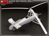 MiniArt Aircraft 1/35 Avro 671 Rota Mk I RAF Two-Seater Autogyro (New Tool) Kit