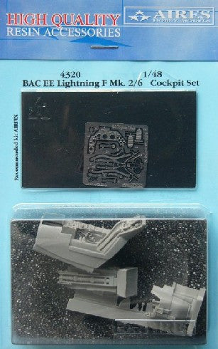 Aires Hobby Details 1/48 BAC EE Lightning F Mk 2/6 Cockpit Set For ARX