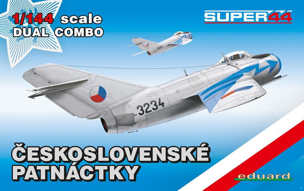 Eduard Aircraft 1/144 MiG15/15bis Czech Fighter Dual Combo Ltd. Edition Kit