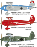 Roden Aircraft 1/48 Arado Ar68F1 BiPlane Fighter Kit
