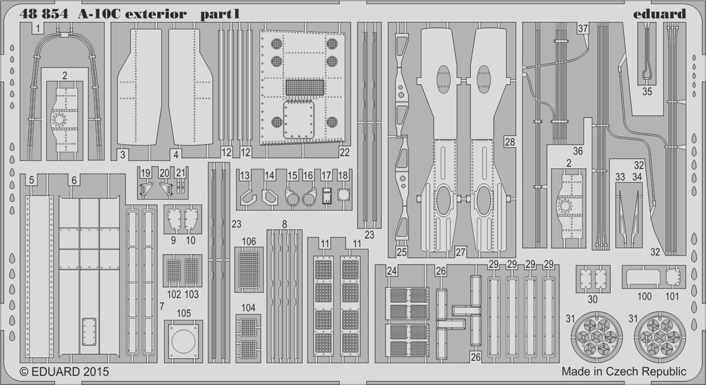 Eduard Details 1/48 Aircraft- A10C Exterior for ITA