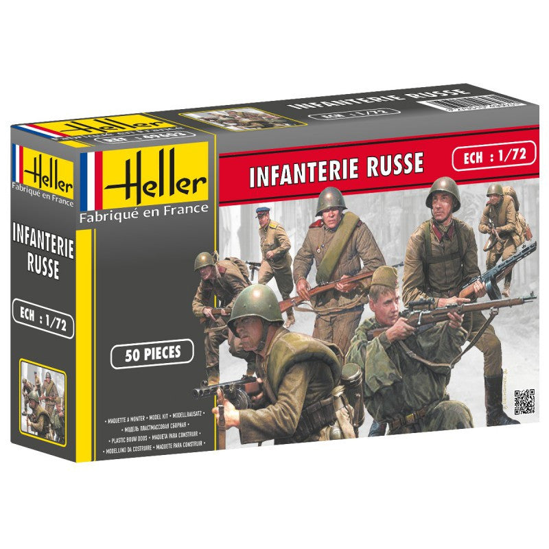 Heller Military 1/72 Russian Infantry (50) Kit