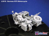 Lion Roar Military 1/35 WWII German BMW R75 Motorcycle w/Sidecar Kit