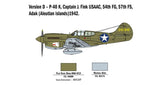Italeri Aircraft 1/48 P40E/K Kittyhawk Kit