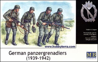 Master Box Ltd 1/35 German PzGrenadiers Set #1 1939-42 (4) Kit