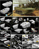 Dragon Military 1/35 IJN Type 2 Ka-Mi Late Amphibious Tank w/Floating Pontoons Smart Kit