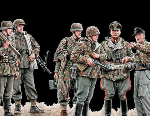 Master Box Ltd 1/35 Let's Stop Them Here! German Military Men 1945 (6) Kit