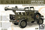 AFV Club Military 1/35 US M38A1C 1/4-Ton Jeep w/M40A1 106mm Recoiless Rifle Kit