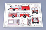 Trumpeter Model Cars 1/25 2002 American LaFrance Eagle Fire Pumper Truck Kit