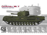 AFV Club Military 1/35 British Churchill Mk V Infantry Tank w/95mm/L23 Howitzer Gun Kit
