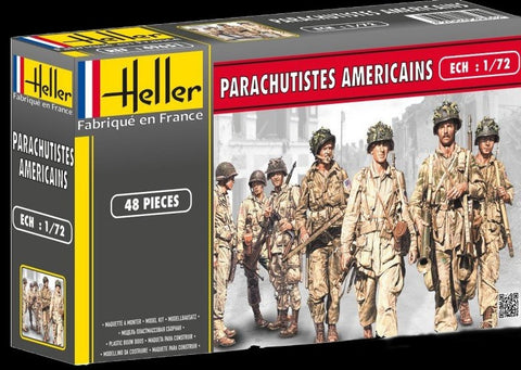Heller Military 1/72 US Paratroopers (48) Kit