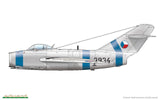 Eduard Aircraft 1/144 MiG15/15bis Czech Fighter Dual Combo Ltd. Edition Kit