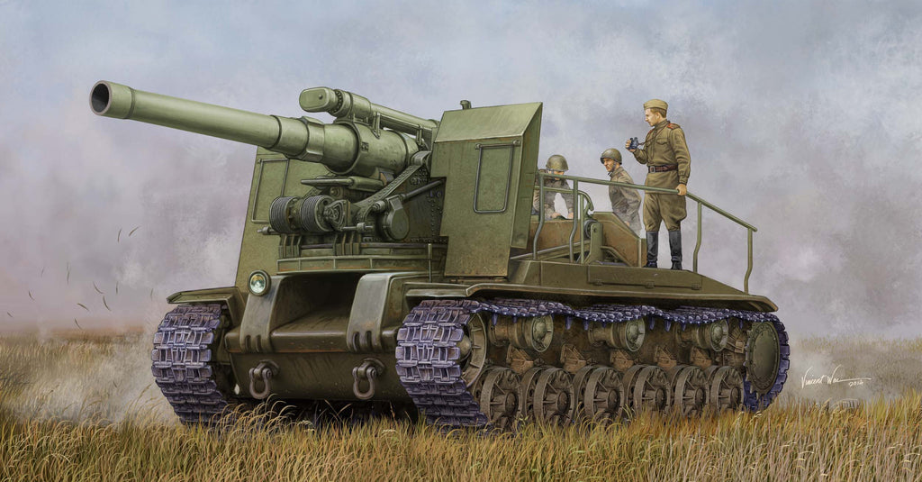 Trumpeter Military Models 1/35 Soviet S51 Tank w/Self-Propelled Gun Kit