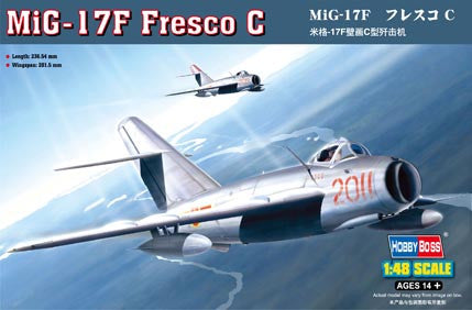 Hobby Boss Aircraft 1/48 MiG-17F Fresco C Kit